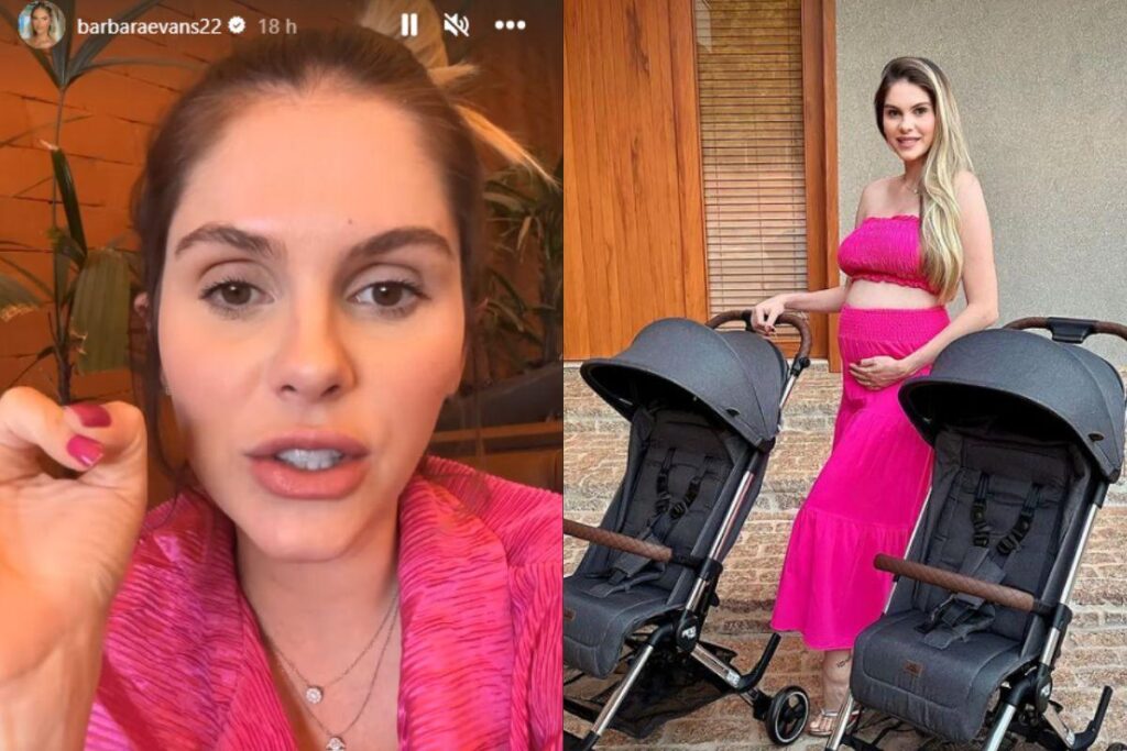 A modelo entrou na 21ª semana de gravidez e engordou 11kg