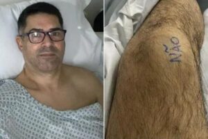 Anderson adotou uma estratégia simples para não ocorressem erros na hora da sua cirurgia