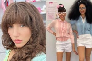 A atriz Taina Haines, que nasceu em Pirassununga, e foi uma das Barbies do filme estrelado por Margot Robbie