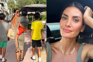 Isabella Fiorentino explica o motivo de não mostrar o rosto do filhos