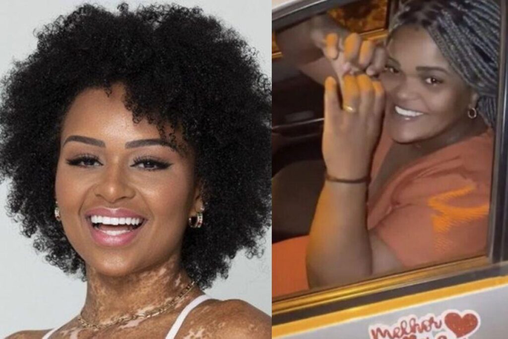 Natália Deodato presenteia mãe com carro