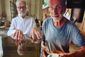 O jornalista não costuma conversar sobre o passado, apenas sobre o presente pacato