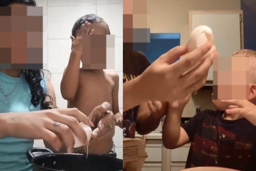 O “desafio do ovo” têm feito sucesso nas redes sociais como se fosse algo engraçado