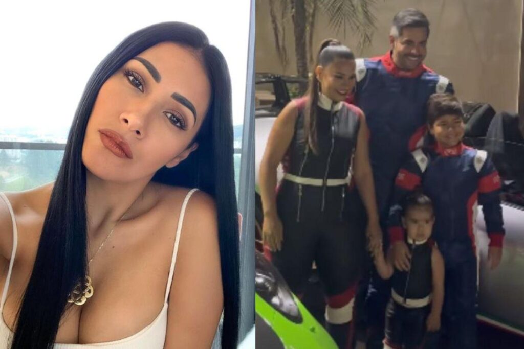 Simone mostra festa do filho