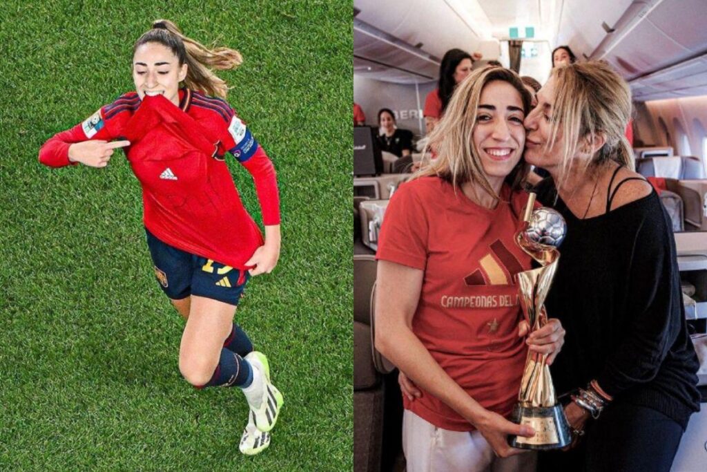 Na comemoração do gol do título, Olga homenageou a mãe de uma amiga que também havia falecido