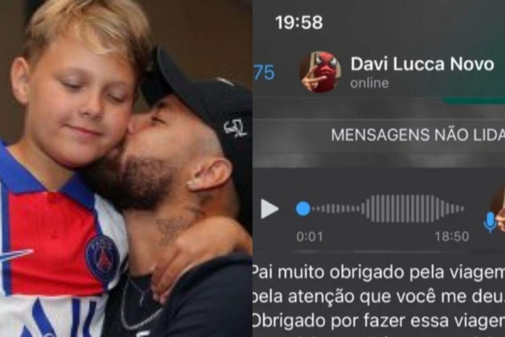 Neymar e o filho, Davi Lucca