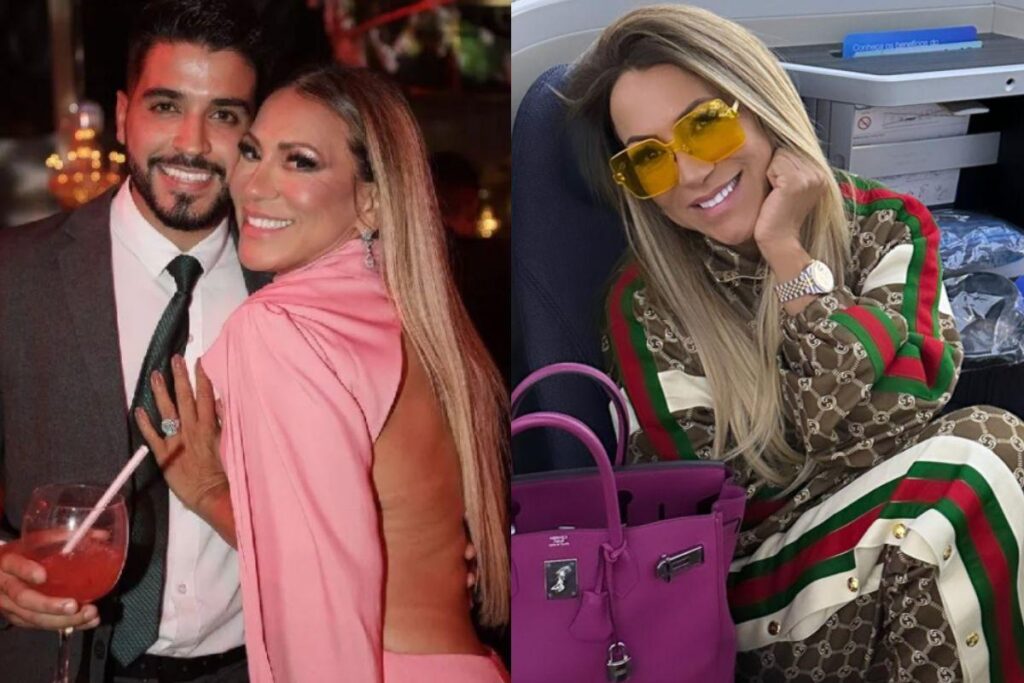 Ex do jogador Hulk, Iran Ângelo janta com namorado, 28 anos mais jovem