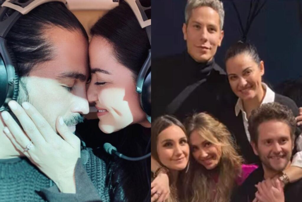 Maite Perroni no anúncio da gravidez