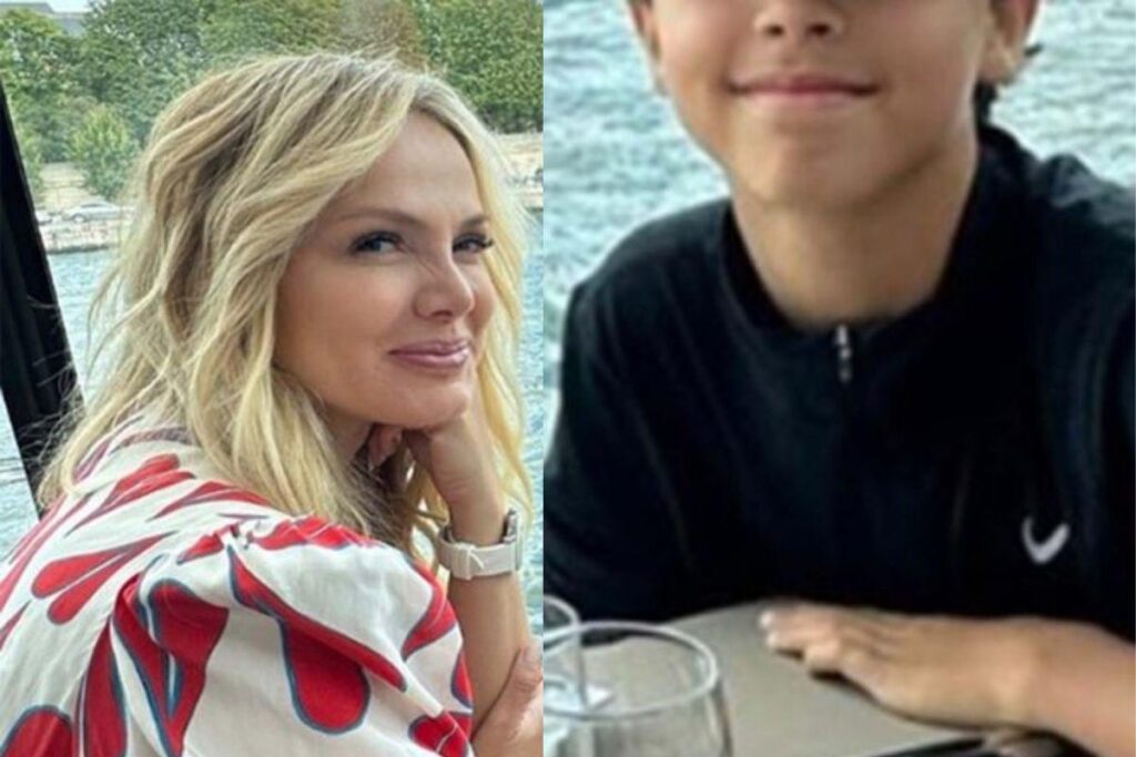 Eliana ao lado da família