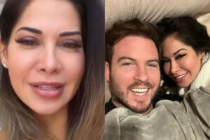 Maíra Cardi e o noivo