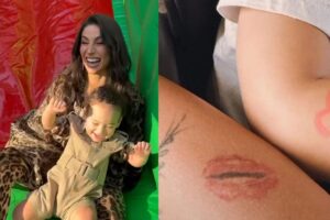 Bianca Andrade e o filho, Cris, de 2 anos