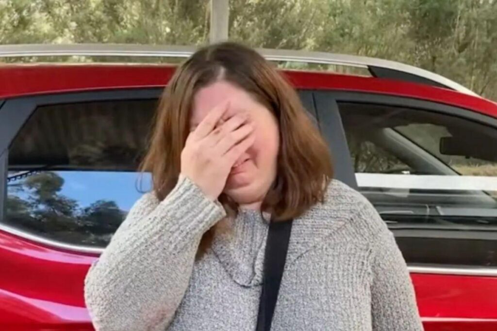 Ela ficou chateada com a situação