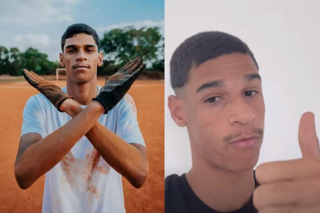 Luva de pedreiro anunciou que será pai