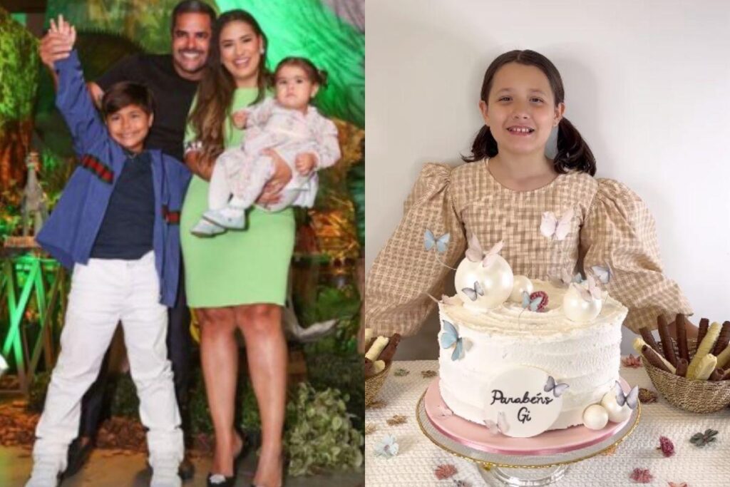 Sem a família, Simaria comemora aniversário da filha com festa simples