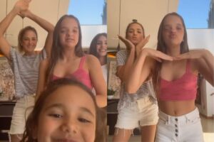 Cesar Tralli, Ticiane e as filhas da apresentadora