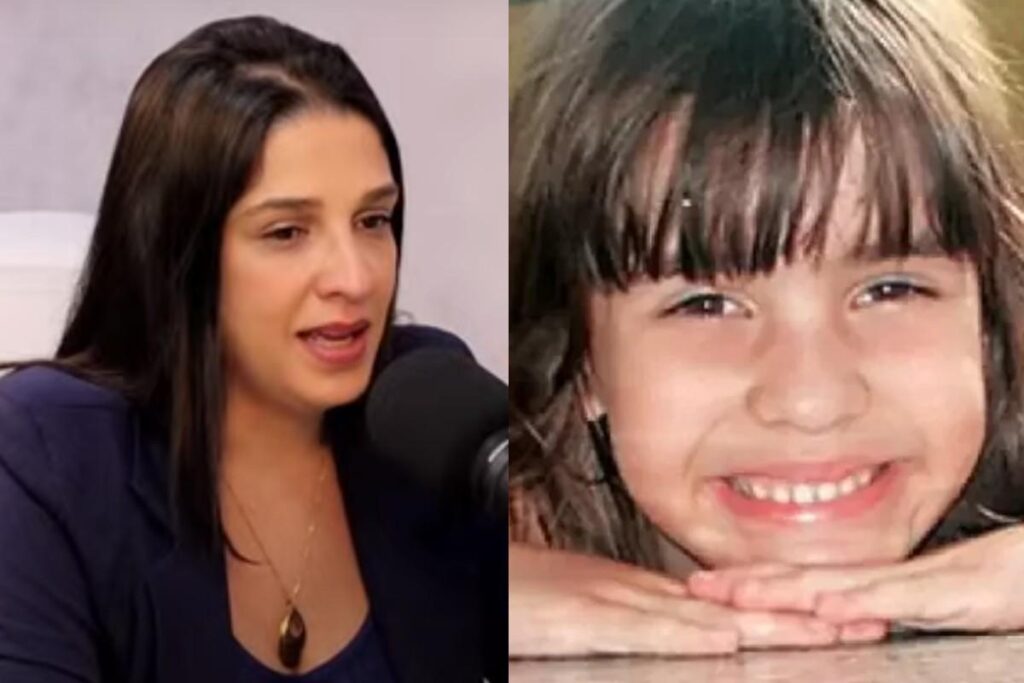Ana Carolina Oliveira, mãe de Isabella Nardoni, levou os filhos ao cemitério