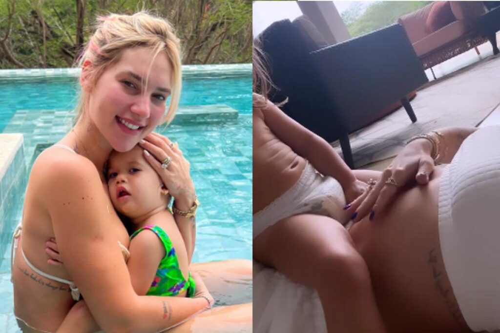 Maria Alice recebeu Virgínia em casa falando que tem um “bebezinho” na barriga da mãe