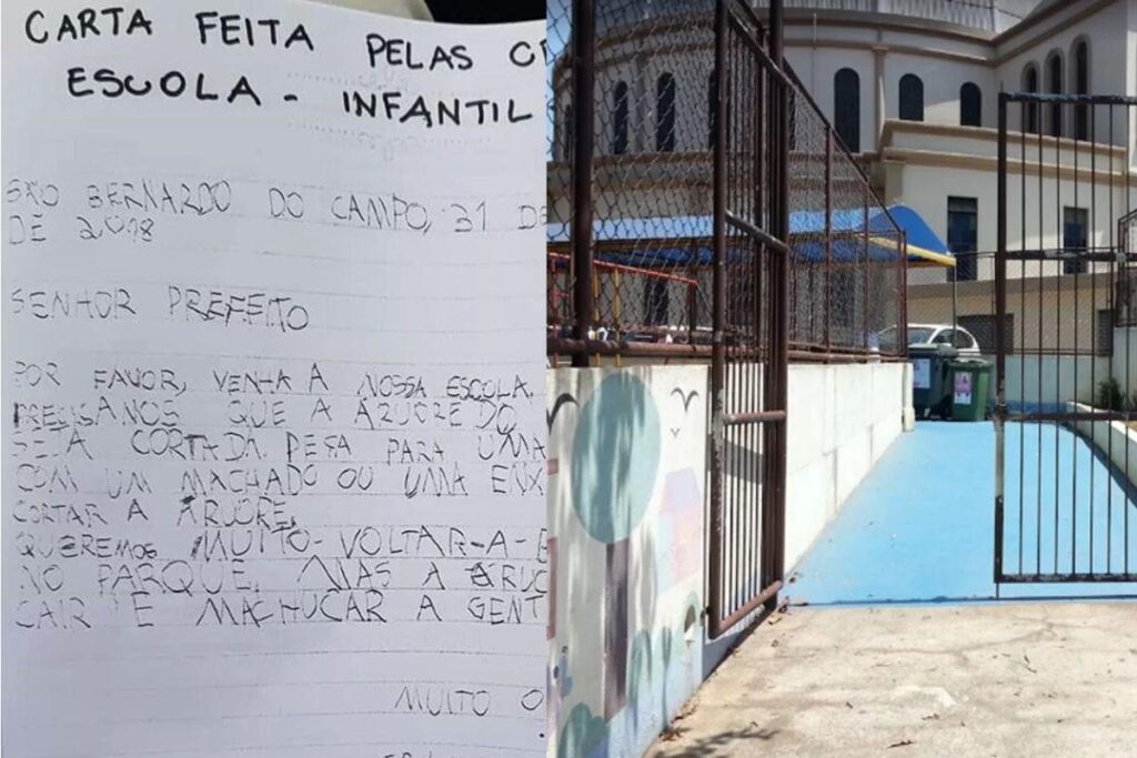 A menina morreu após ser atingida por uma árvore