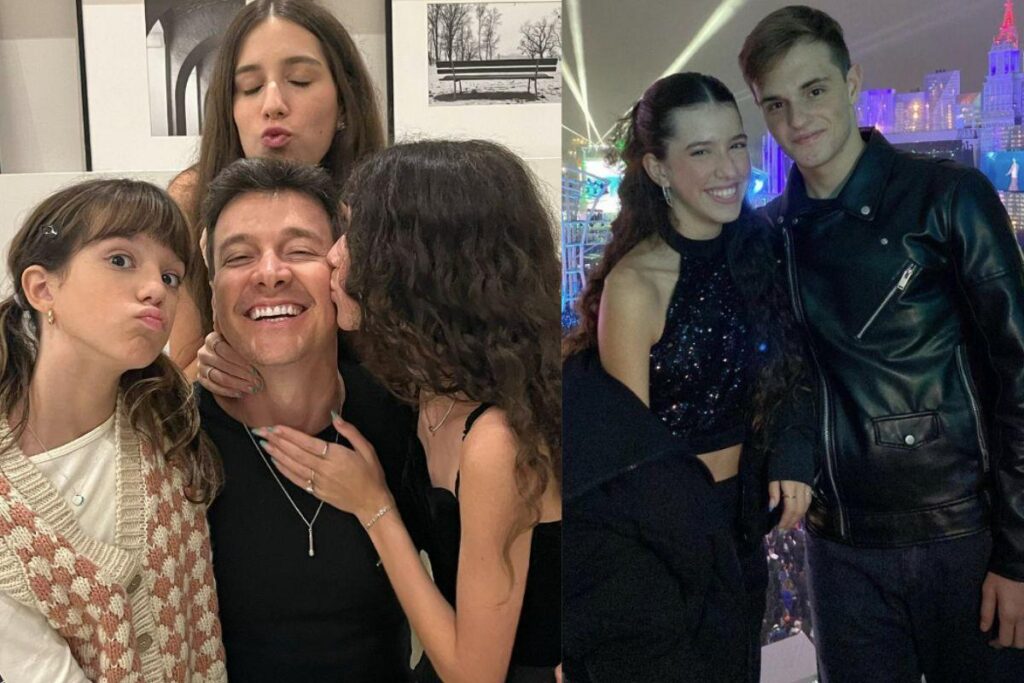 A família do apresentador Rodrigo Faro e ele estiveram presentes nos três primeiros dias do festival musical The Town