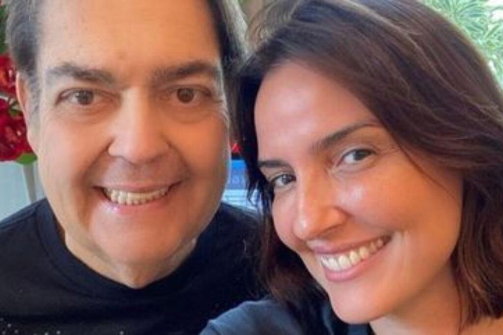 Faustão e sua esposa, Luciana Cardoso