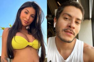 Dois dias após anunciarem a gravidez publicamente, o casal terminou o namoro