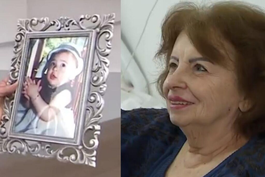 Avó recuperou a foto da neta em meio as enchentes