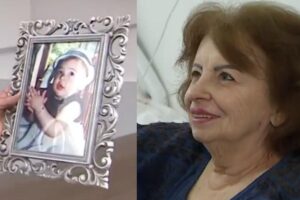 Avó recuperou a foto da neta em meio as enchentes