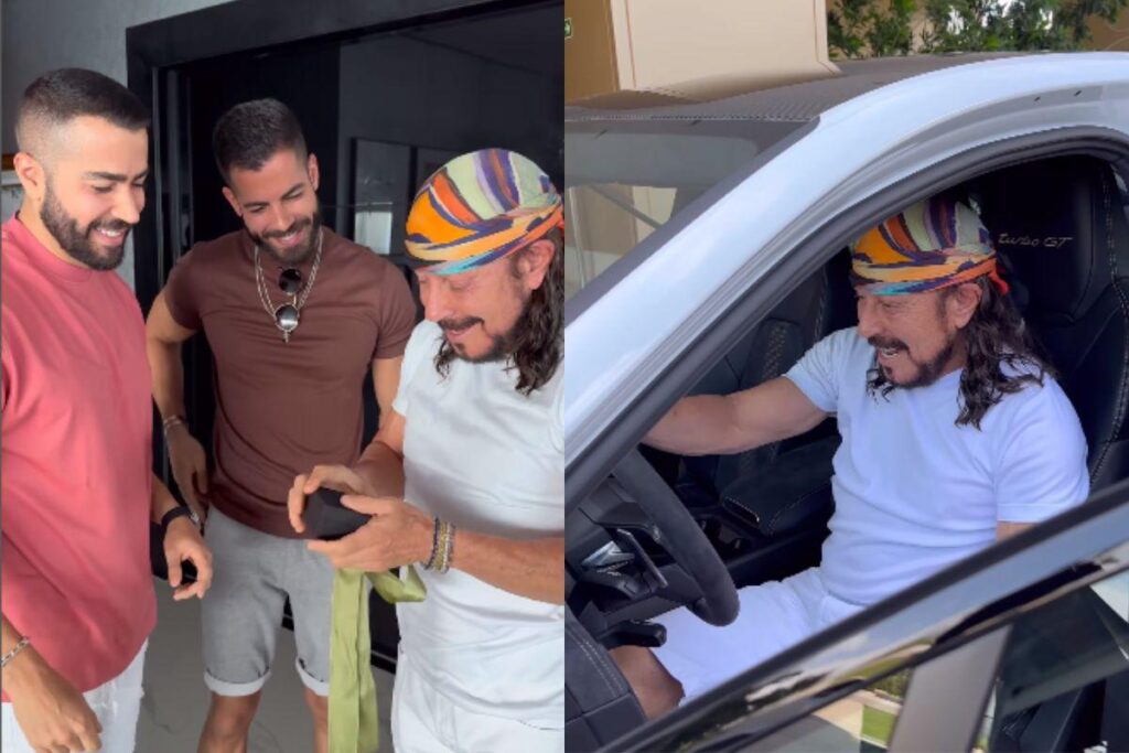 Bell Marques ganhou um presente dos filhos