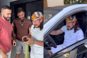 Bell Marques ganhou um presente dos filhos