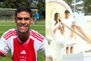 Luva de Pedreiro descobre sexo do primeiro filho em chá revelação