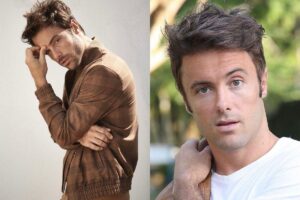 Kayky Brito e ao lado do filho, Kael