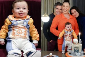 Claudia Raia e filho Luca