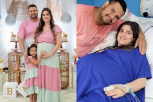 Mãe de sêxtuplos recebe alta em hospital