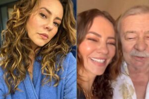 Paolla Oliveira apareceu em seus Stories do Instagram com o seu pai, José Everardo Oliveira