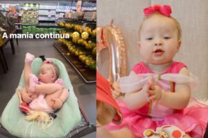 Bebê aparece fazendo ‘acrobacia’ no ultrassom e mania continua após nascimento