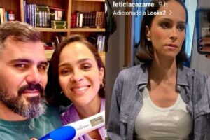 Esposa de Juliano Cazarré compartilhou como está a barriga na sexta gestação