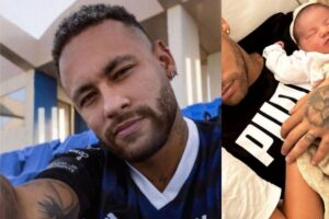 O jogador compartilhou um momento especial com as crianças