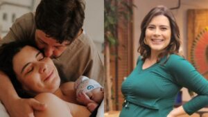 Michelle Loreto agradeceu a equipe que realizou o parto