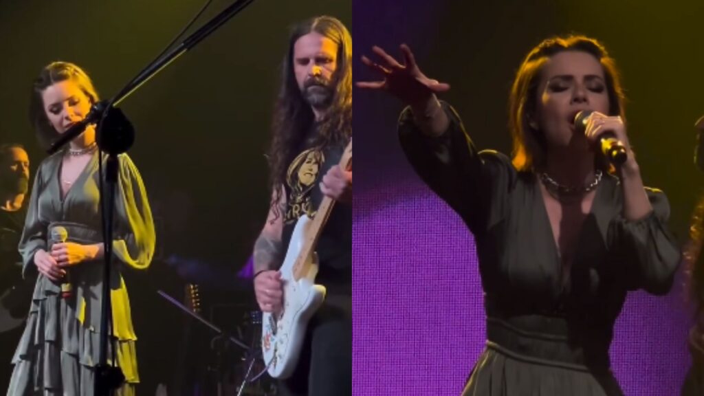 Sandy se apresentou ao lado de Andreas Kisser