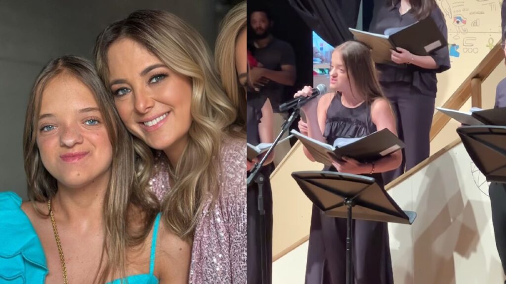 Ticiane Pinheiro se declarou para a filha, Rafa Justus, que se apresentava no coral da escola