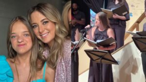 Ticiane Pinheiro se declarou para a filha, Rafa Justus, que se apresentava no coral da escola