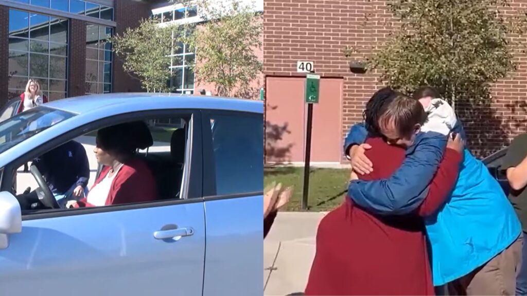 Mãe solo de 6 filhos ganha carro reformado por estudantes