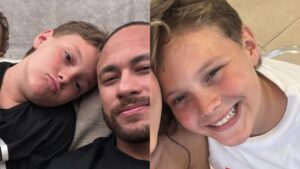 Filho de Neymar chama atenção com comportamento em cruzeiro do pai