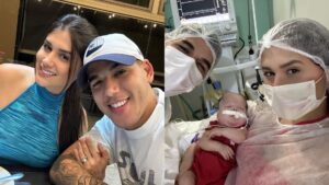 Zé Vaqueiro e Ingra Soares comemoram 5 meses de filho na UTI