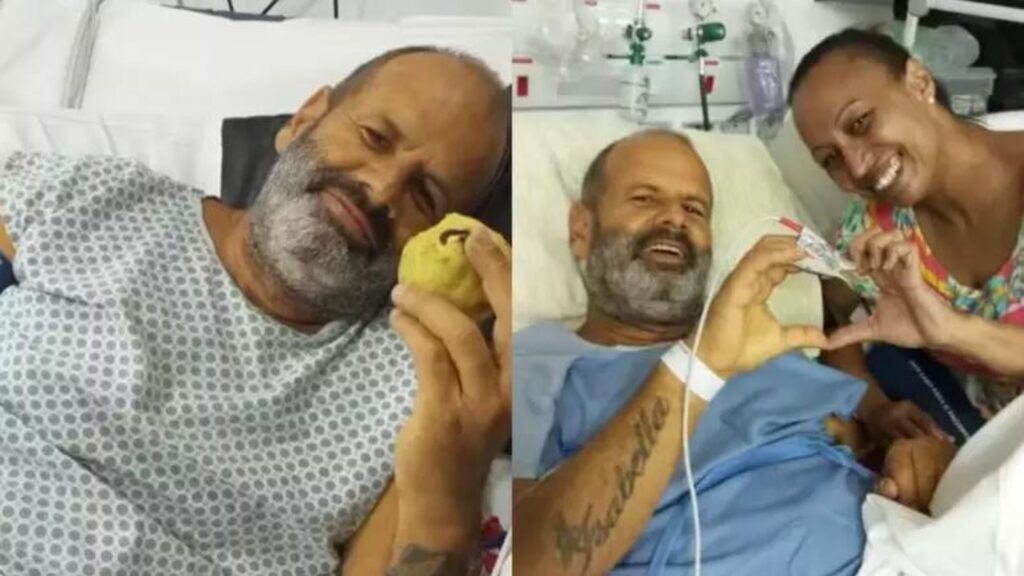 Homem quase morre ao comer manga do chão