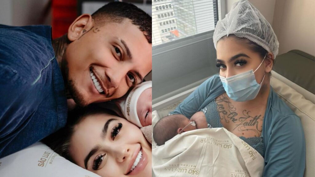 Mc Mirella passa noite em claro com filha recém nascida