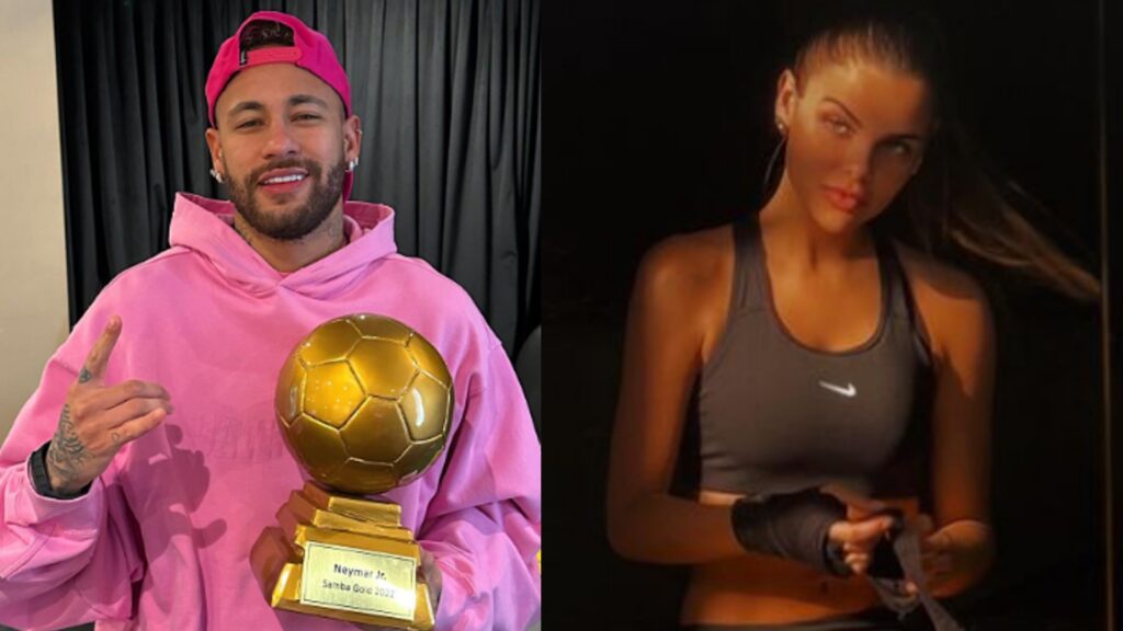Neymar e modelo, apontada como suposta mãe do terceiro filho do jogador