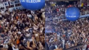 O bebê estava no carrinho