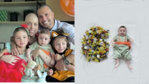 Fabiana Justus comemora mesversário do filho