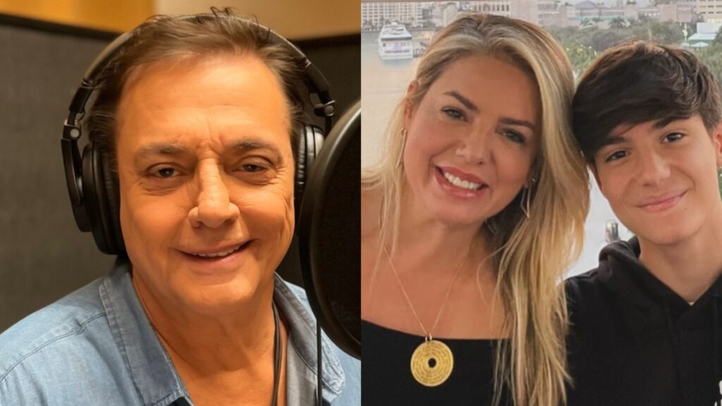 Fábio posta fotos raras com o filho